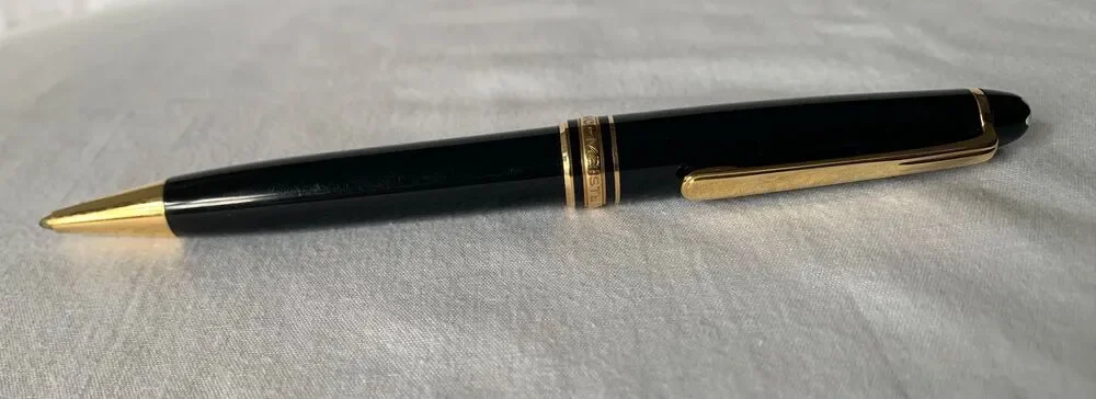 Vtg Montblanc Meisterstuck Black Gold LeGrand Ballpoint Pen GERMANY